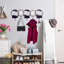 Crochet mural en métal peint à la main, 24,8 po x 9,1 po | 100% métal, épaisseur: 0,03 pouce | Décoration durable et élégante, parfaite pour organiser manteaux, sacs et accessoires dans le vestibule ou le vestibule