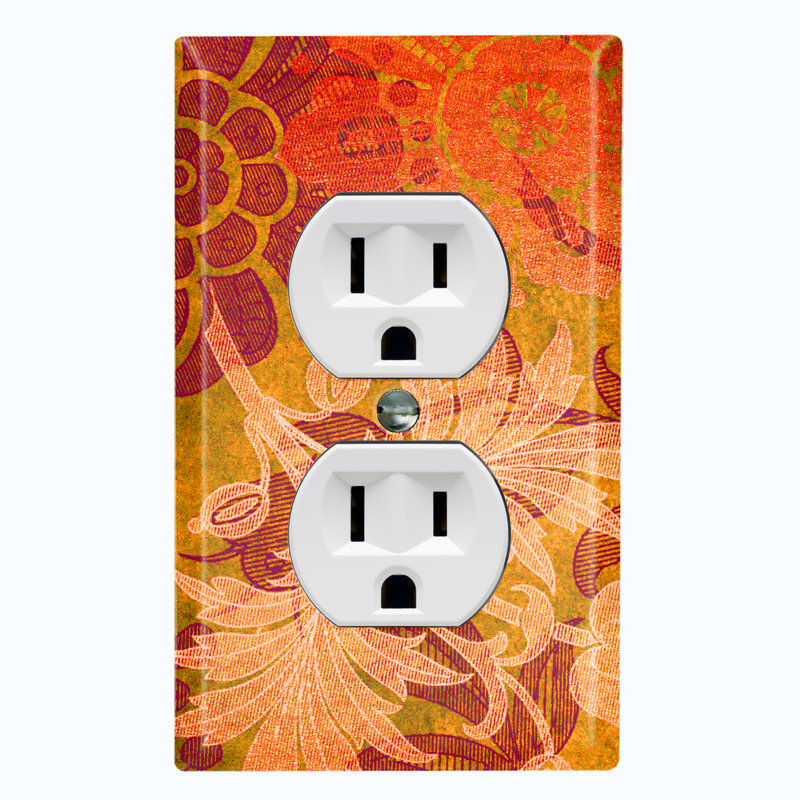 Patterned 1 - Gang Toggle Light Switch Standard Wall Plate