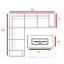 Ensemble de conversation modulaire 8 pièces avec coussins Sunbrella et foyer en béton Lsi-1293941710