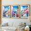 «Steppingstones To the Sea I», impression encadrée sur mesure de qualité supérieure - 3 pièces-780026458-780026457