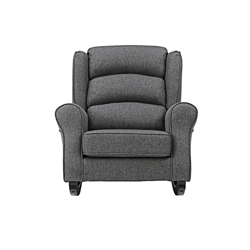Chaise berçante rembourrée