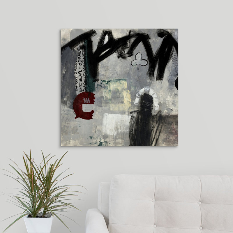 « unécoliered », peinture sur toile, H 24 po x l 24 po x P 1,25 po, Toile tendue
