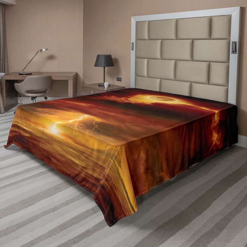 Drap-housse Ambesonne, Drap plat pour très grand lit californien