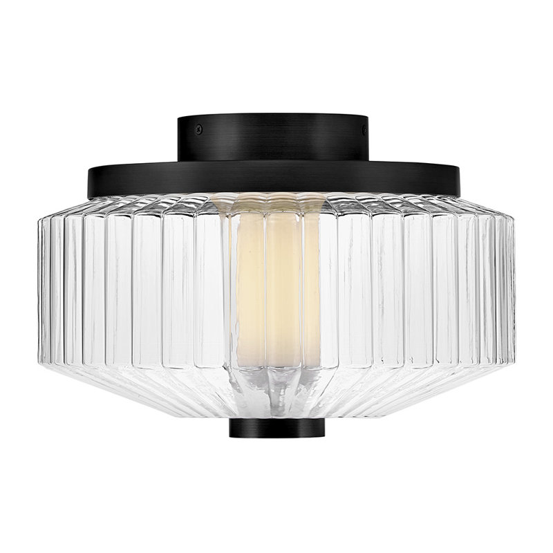 Reign LED Flush Mount, Matte Black