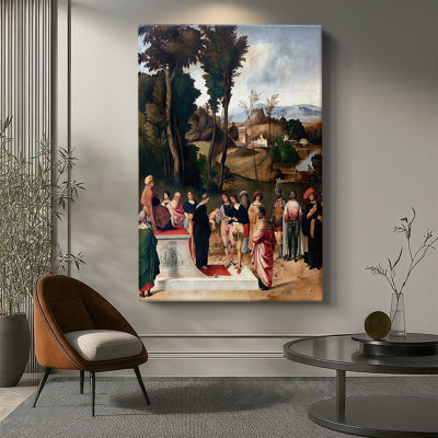 Moïse devant l'épreuve du feu - toile tendue par Giorgione