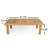 Laguna 4-Piece Outdoor Modern Coastal Solid Acacia Wood Conversation Set With Water-Repellent Cushions