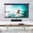 White 49'' x 74'' Manual Ceiling Mounted Projector Screen