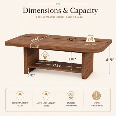 Table basse 47,2 po Caston