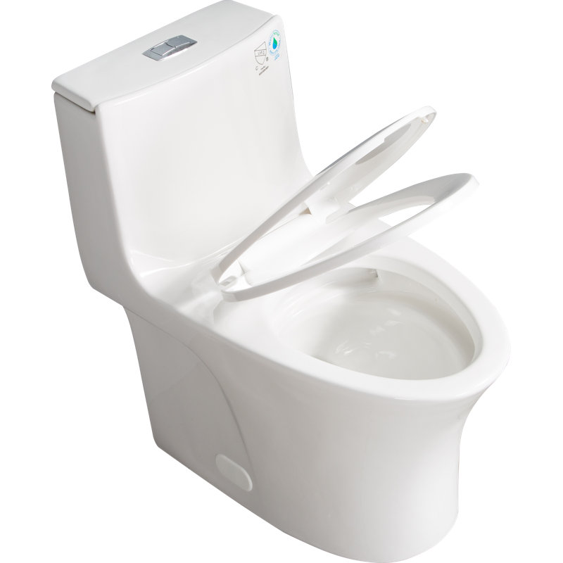 Toilette une pièce à chasse double 1,1 / 1,6 GPF Jon avec siège à fermeture douce