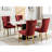 Modern Stylish Dining Chair , 2 Units, Burgundy Velvet, Stainless Steel Gold Legs And Trim High Velvet Chairs, Wine Red, Golden Legs, Solid Wood Frame, High Foam Seat With-857982678-857982687