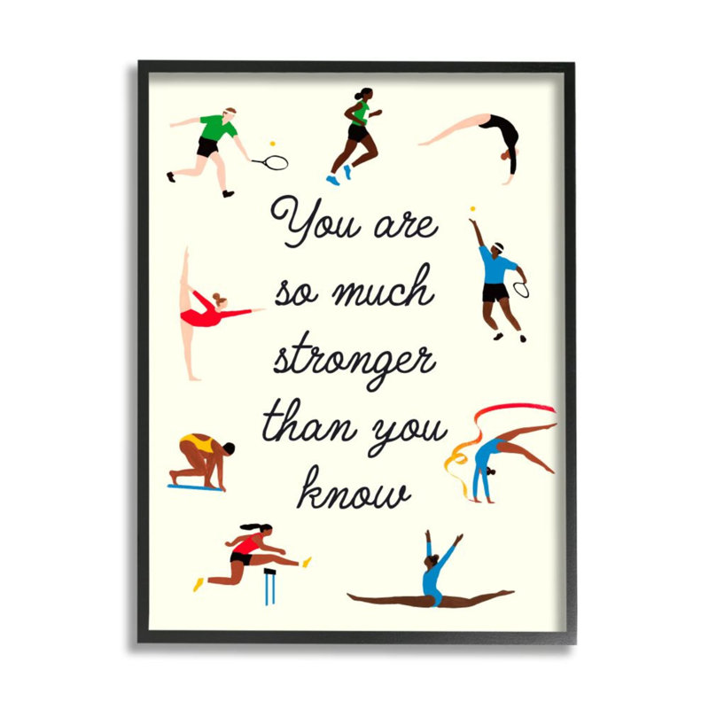 "Plus fort que vous ne le sait" par Victoria Barnes-impression d’art graphique, H 14 po x l 11 po x P 1,5 po