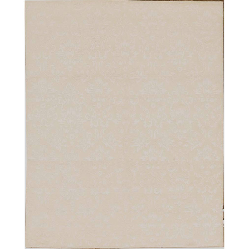 Damask Area Rug in Beige
