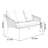 Nalen 56.29 " W Metal Patio Sofa with Cushions