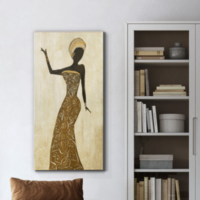 Danse africaine I - reproduction d'art sur toile tendue