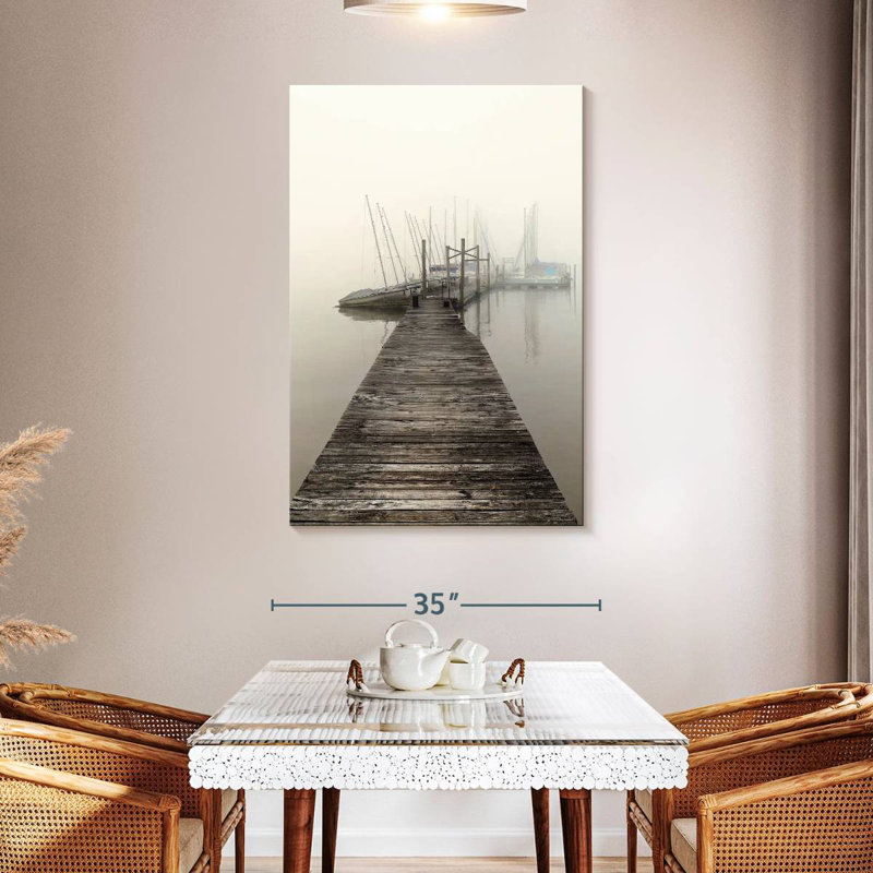 Mehar Harbor Fog, 48" H x 32" W
