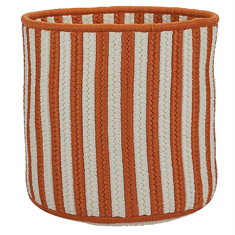 Panier Breakwater Bay, H 10 po x l 12 po x P 12 po, Orange
