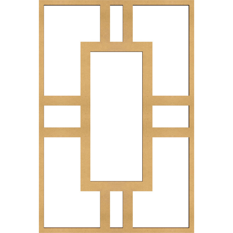 Panneaux muraux décoratifs en bois Hastings, H 15 3/8 po x l 10 1/4 po x P 3/8 po, Bois naturel