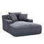 Fauteuil surdimensionné en velours côtelé gris doux - Sofa confortable entièrement rembourré de mousse, canapé-lit pour salon et chambre, installation rapide dans la chambre et la pièce, assemblage facile.