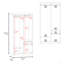 Armoire 2 tiroirs Alder