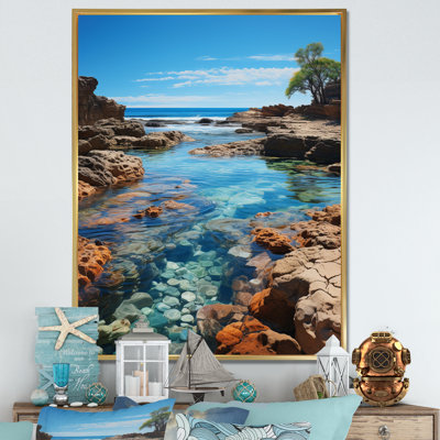 " Beach Photo Tranquil Tidepools I "