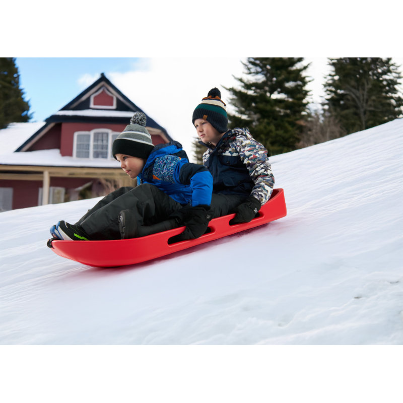 Traîneau à neige de qualité supérieure à double paroi Gosports pour 2 personnes - bleu, Rouge