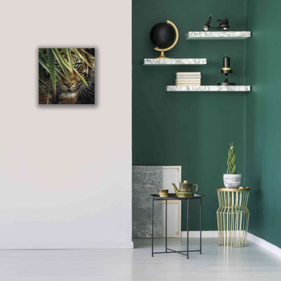 Ebern Designs «Tiger Eyes» par Collin Bogle, art mural sur toile