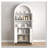 Arch Storage Pantry Cabinet with LED Lighting-696885180
