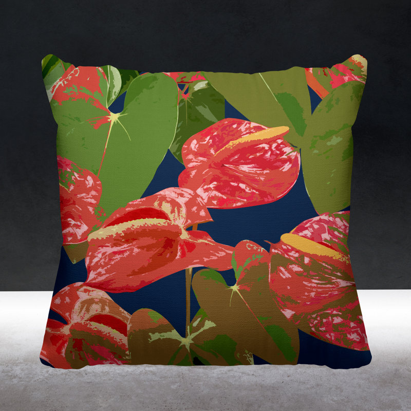 Housse et insert de coussin extérieur Clive, Bleu, 19 po x l 19 po