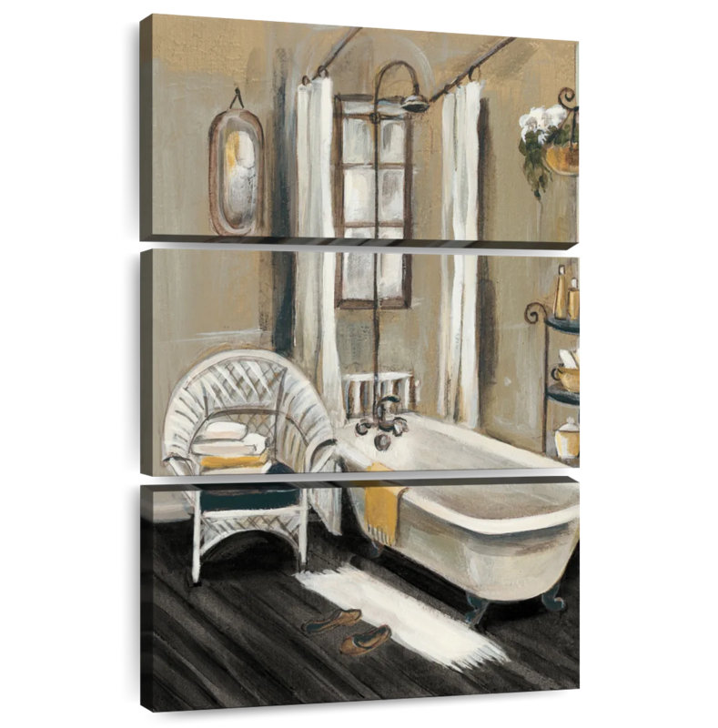 Lilie French Bath II - noir, H 38 po x l 24 po