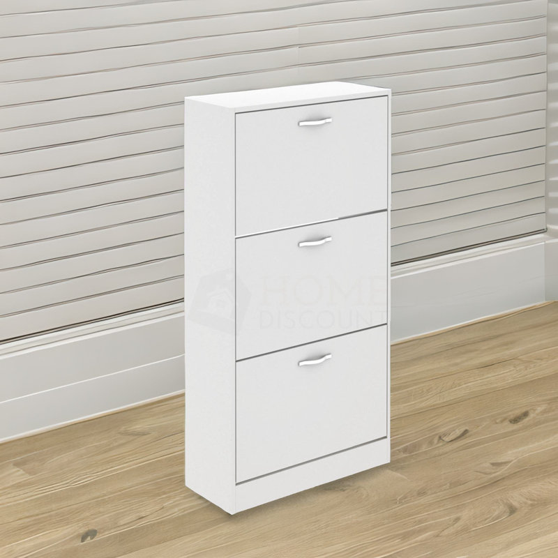 3 Tier Wooden Shoe Storage Cabinet