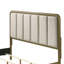 Grand lit tapissier Tully Nutmeg