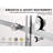 UKS05 46 in. to 49 in. x 80 in. H Frameless Sliding Shower Door in Matte Black with 3/8 in. (10mm) Clear Glass-120905053-121327027