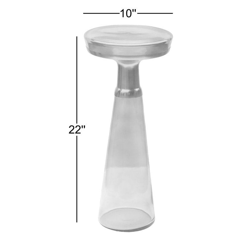 Table de bout moderne Florann, Bleu/doré