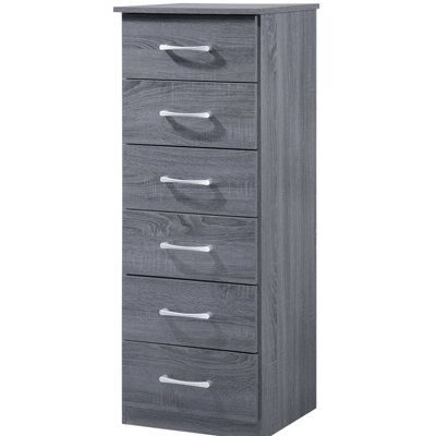 Commode à lingerie grise - Glory Furniture G023, H 46 po x l 18 po x P 16 po, glissières de tiroir en bois de précision de qualité gracieuse pour le rangement