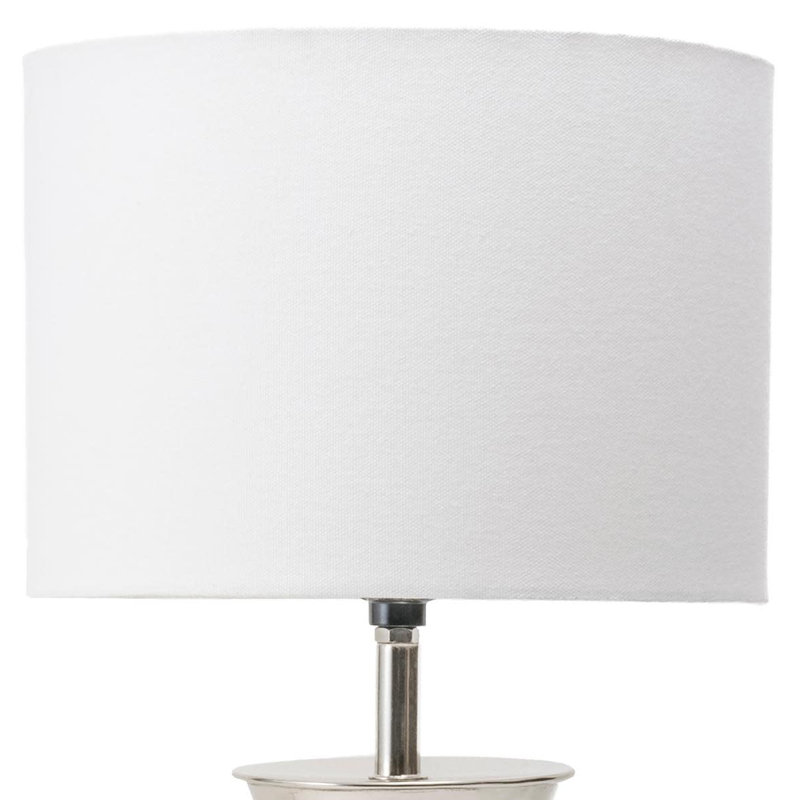 Lampe de table en nickel 22 po
