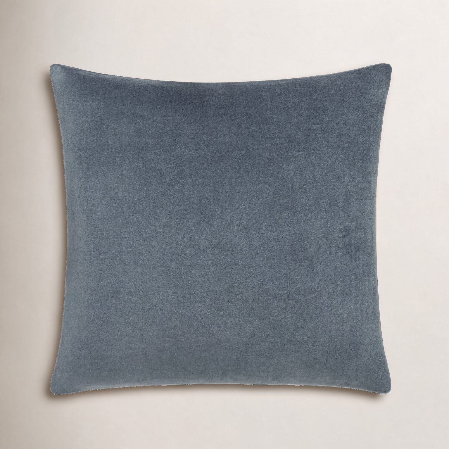 Denny Cotton Pillow Cover, Pillow Cover Only - No Insert, Sage, Square 22"