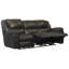 Baraona 90" Leather Match Pillow Top Arm Reclining Sofa-48124754