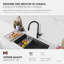Robinet de cuisine moderne à une poignée en acier inoxydable-61536833