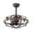 Best Sells Modern Enclosed Ceiling Fan Indoor With Remote Control And Bladeless Rust Red Industrial Ceiling Fan Light Kit