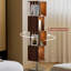 Bibliothèque standard en bois massif brun moderne