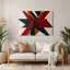 «Geometric Abstraction 57», art mural en métal brun-390833148