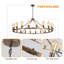 Turco 20 - Light Wagon Wheel Chandelier-981676807
