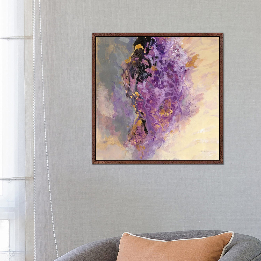 Amethyst von Silvia Vassileva - Galerie-verpackte Leinwand Giclée auf Leinwand