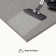 Zapheira Solid Color Machine Woven Polyester Area Rug in Gray
