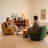 Upholstered Armless Swivel Accent Chair-1297992647
