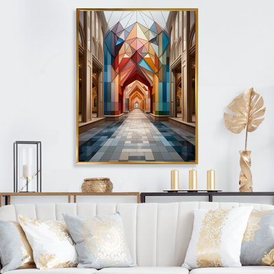 Symétrie architecturale de luxe sur toile