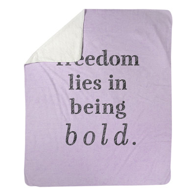 Couverture en molleton Be Bold