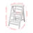 3 - Step Manufactured Wood Folding Small Step Ladder