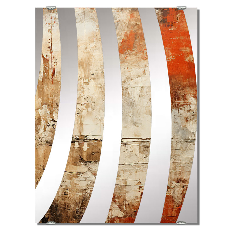 Miroir mural Chaos Collage I - Abstract Collages MIR131635, 32 po x 24 po
