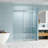 56" - 60" W X 76" H Frameless Shower Door Soft-Closing Single Sliding, 1/4" (6Mm) Tempered Glass With Explosion-Proof Coating, Brushed Nickel GF-24D01-60BNX-122371777